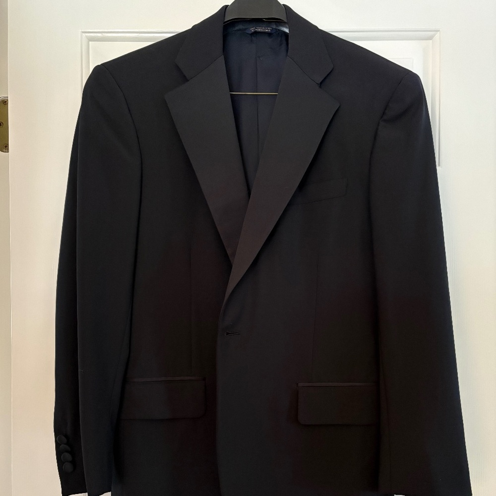 Brooks Brothers Golden Fleece black tuxedo